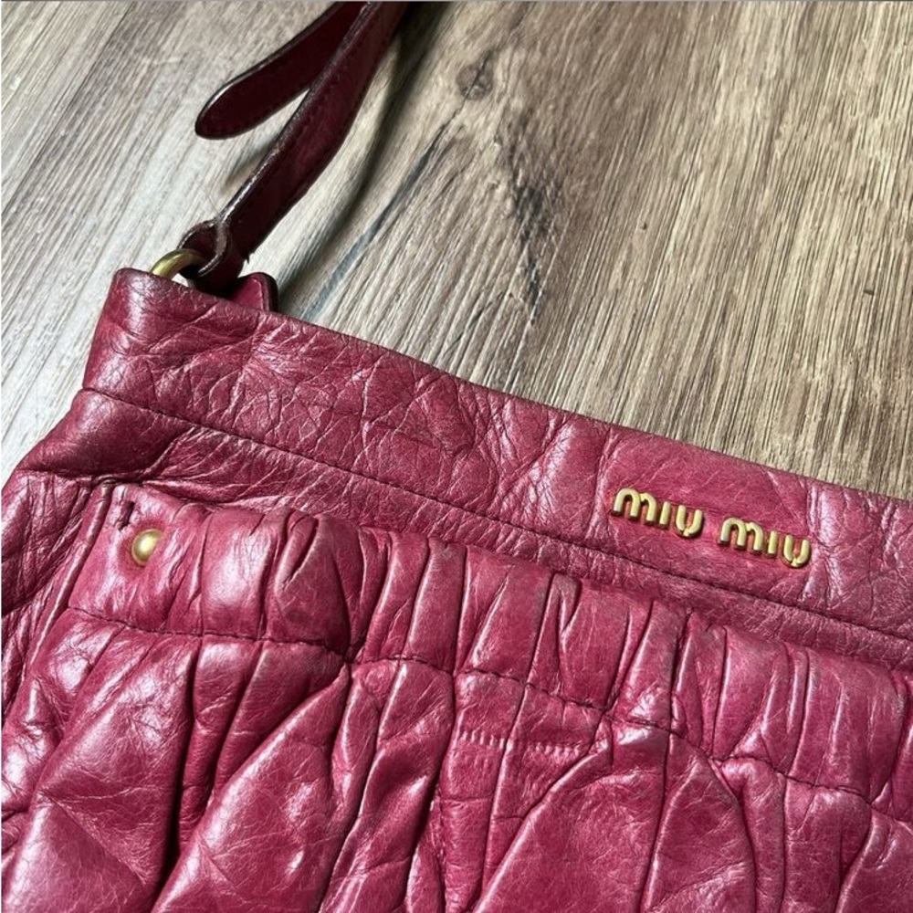 Miu Miu Bag. Authentic. Beautiful Soft Leather. G… - image 3